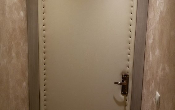 Обивка двери с рисунком