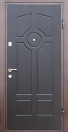 Обивка двери МДФ-панелями — фрезеровка № 3